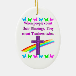 TEACHER APPRECIATION CERAMIC TREE DECORATION