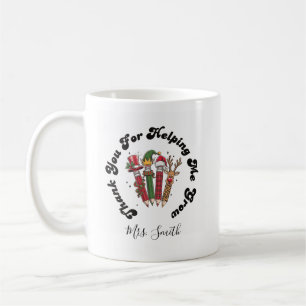 Teacher Appreciation Christmas – Festive Pencils Coffee Mug