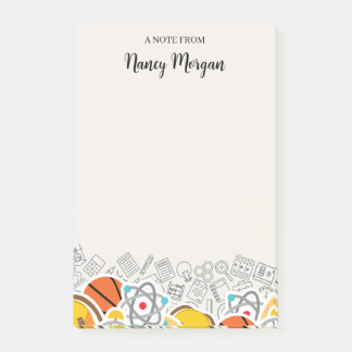 Teacher Appreciation Crayon School Supplies Name Post-it Notes