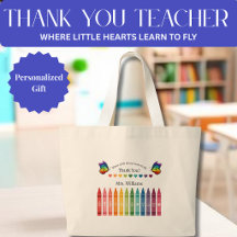 Teacher Appreciation-Crayons Hearts Butterflies