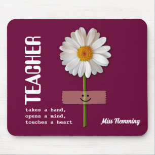 Teacher Appreciation Custom Name Gift Mouse Mat