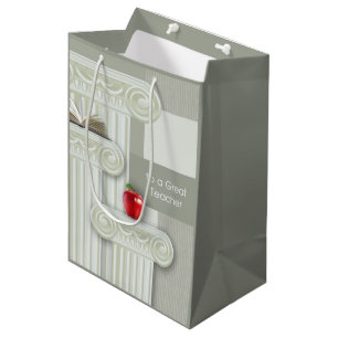 Teacher Appreciation Custom Name  Medium Gift Bag