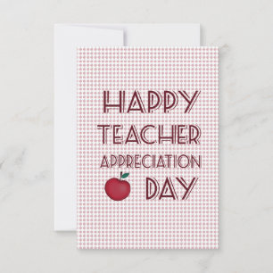 Teacher appreciation day  thank you card