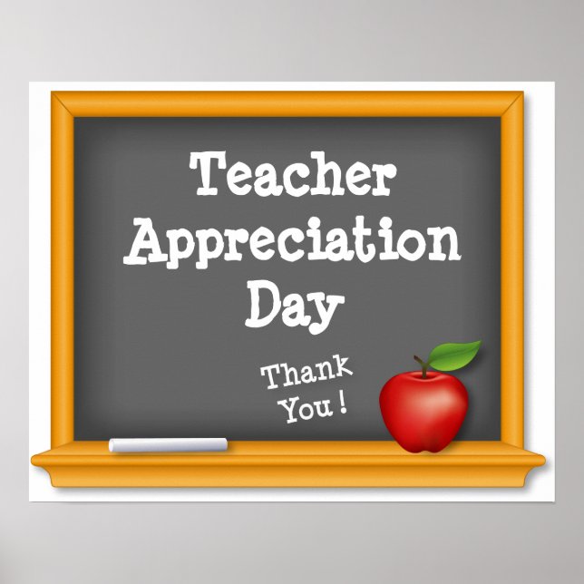 Teacher Appreciation Day, Thank You! Poster (Front)