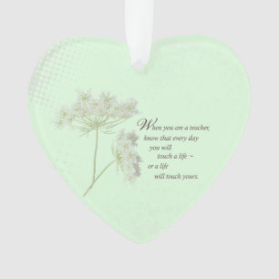 Teacher Appreciation Day Thank You Wildflower Ornament