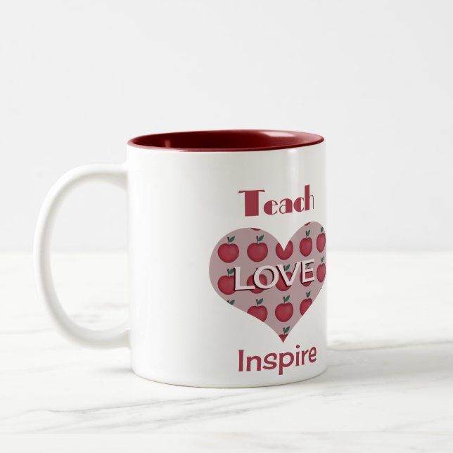 Teacher appreciation day Two-Tone coffee mug (Left)