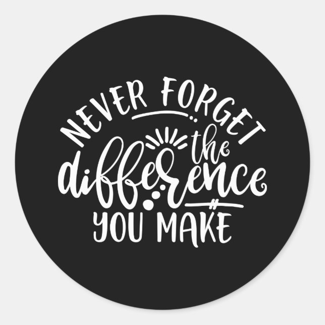 Teacher Appreciation Design Idea Classic Round Sticker (Front)