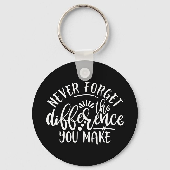 Teacher Appreciation Design Idea Key Ring (Front)