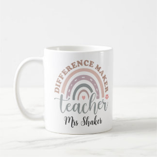 Teacher Appreciation Difference Maker Thank You Coffee Mug