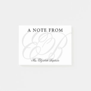 Teacher Appreciation Elegant Classic Post-it Notes