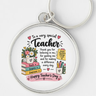 Teacher Appreciation Gift   Happy Teacher's Day  Key Ring