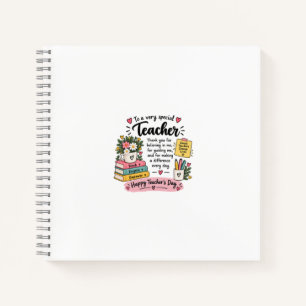 Teacher Appreciation Gift   Happy Teacher's Day  Notebook