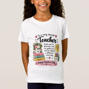 Teacher Appreciation Gift Happy Teacher's Day T-Shirt