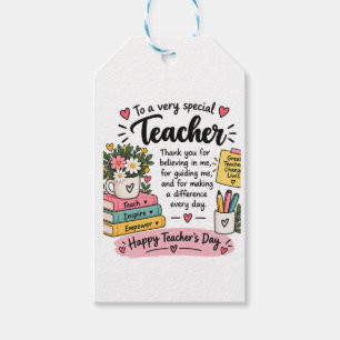 Teacher Appreciation Gift Happy Teacher's Day Tags