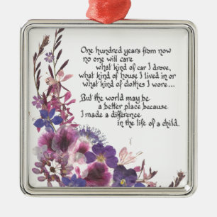 Teacher Appreciation Gift Metal Tree Decoration