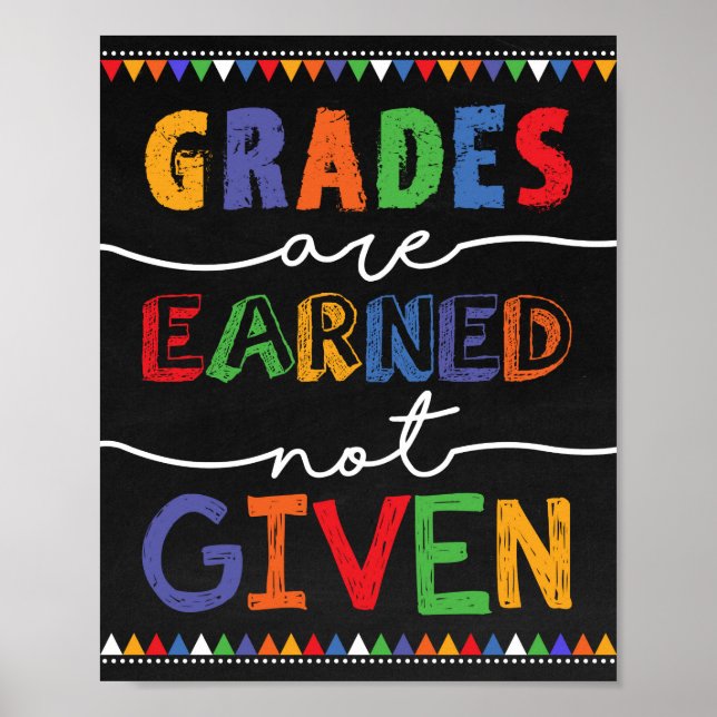 Teacher Appreciation Gift Motivational Quote Poster (Front)