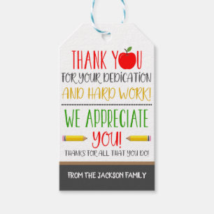 Teacher Appreciation Gift Tag