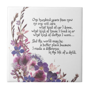 Teacher Appreciation Gift Tile