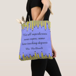 Teacher appreciation gift tote bag