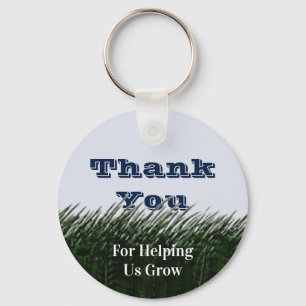 Teacher Appreciation Green Grass Elementary Thanks Key Ring