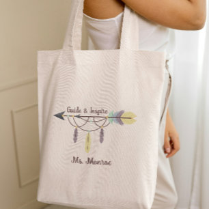 Teacher Appreciation Guide and Inspire Boho Arrow  Tote Bag