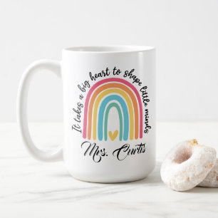 Teacher Appreciation It takes A Big Heart to Shape Coffee Mug