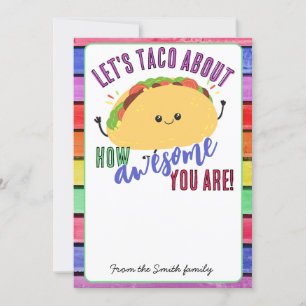 Teacher appreciation lets taco about gift card