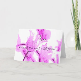 Teacher Appreciation Note Card