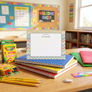 Teacher appreciation Pastel Retro Pattern Post-it Notes