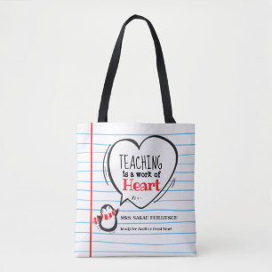Teacher Appreciation Personalised  Tote Bag