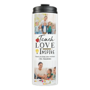 Teacher appreciation photo gift personalised thermal tumbler