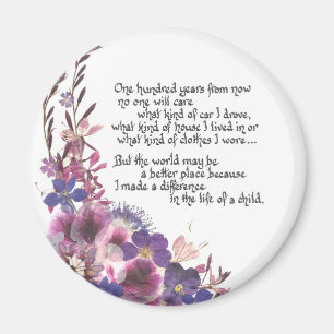 Teacher Appreciation Poem Magnet