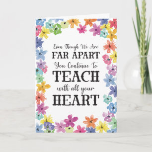 Teacher Appreciation Quarantine Social Distancing Card