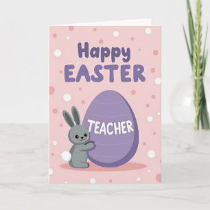 Teacher Appreciation Rabbit Card