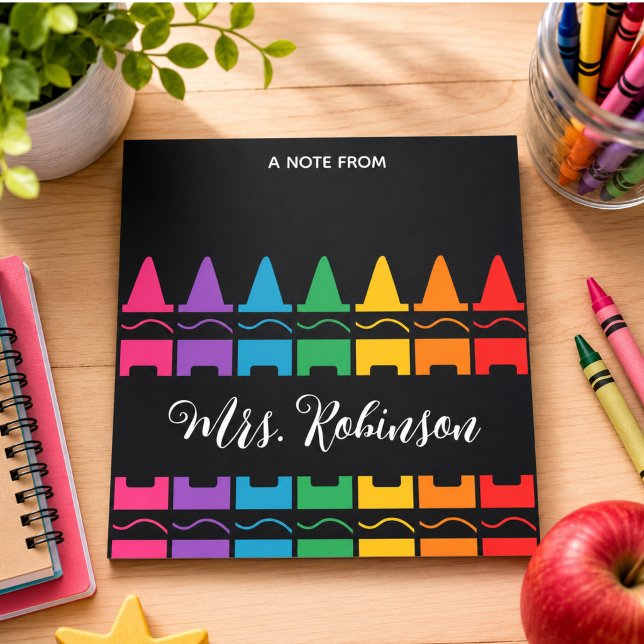 Teacher Appreciation Rainbow Crayon Notepad (Teacher Appreciation Rainbow Crayon Notepad)