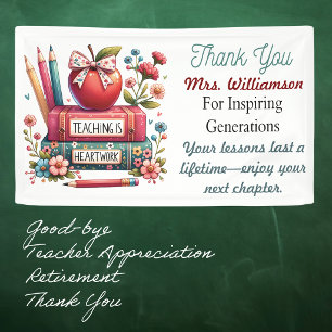 Teacher Appreciation Retirement Banner