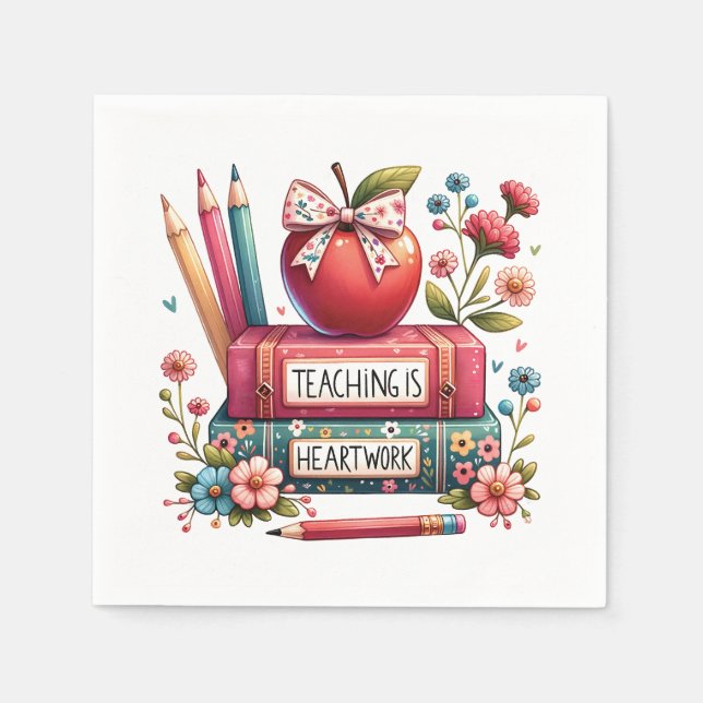 Teacher Appreciation Retirement Napkin (Front)