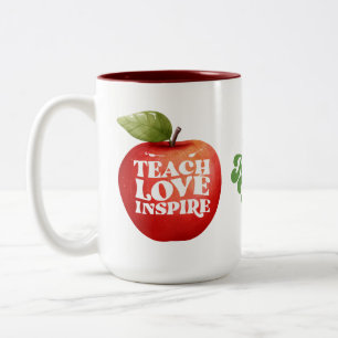 Teacher Appreciation Teach Love Inspire Coffee Mug
