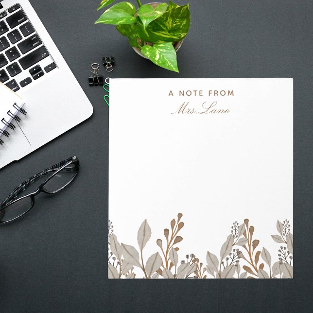 Teacher Appreciation Teacher Gift Stylish Notepad (Creator Uploaded)