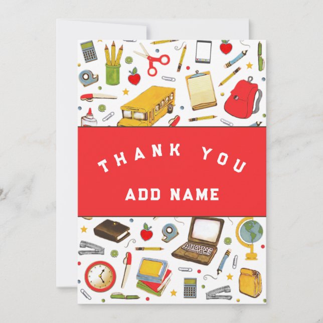 Teacher Appreciation Thank You Card (Front)