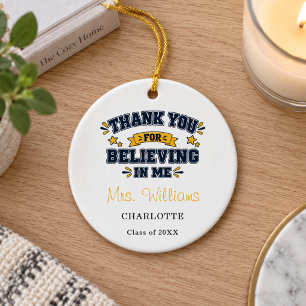 Teacher appreciation Thank You Ceramic Tree Decoration