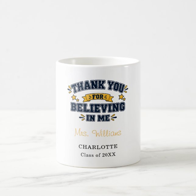 Teacher appreciation Thank You Coffee Mug (Center)