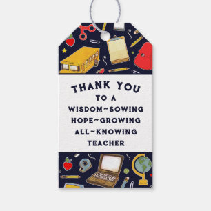 Teacher Appreciation Thank You Gift Tags