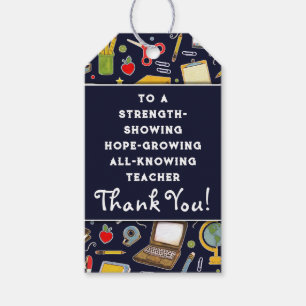 Teacher Appreciation Thank You Gift Tags