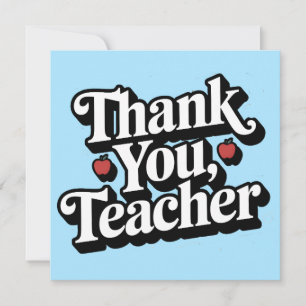 Teacher Appreciation Thank you Holiday Card