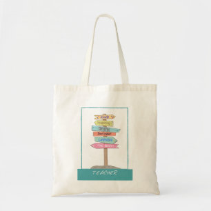 Teacher Appreciation Thank You Inspiring Kind Sign Tote Bag