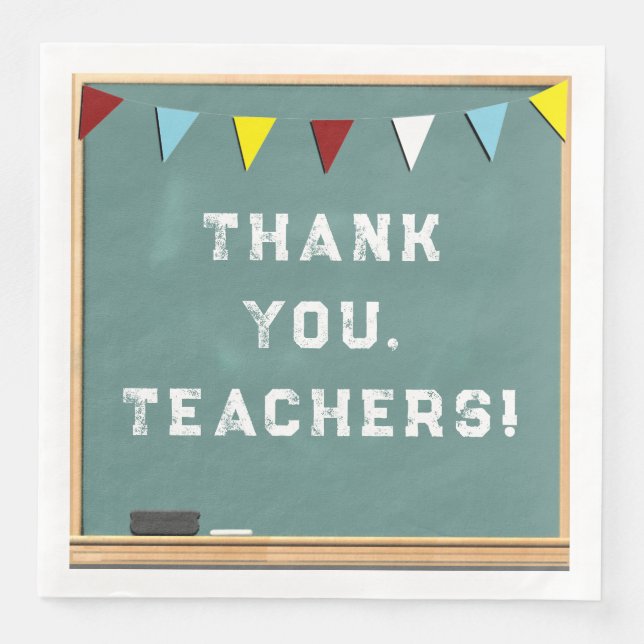 Teacher Appreciation Thank You Napkin (Front)