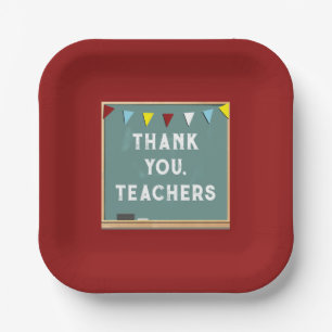 Teacher Appreciation Thank You Paper Plate