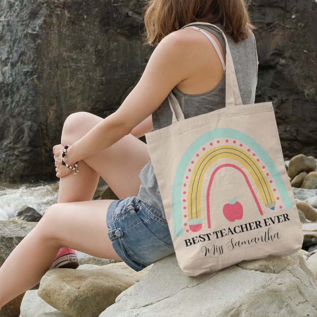 Teacher Appreciation Thank You Personalised  Tote Bag (Creator Uploaded)