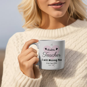 Teacher Appreciation Thank You School Custom Coffee Mug